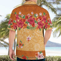 Hawaii Hibiscus Hawaiian Shirt Turtles and Tribal Motifs Vintage Floral Style LT03 - Polynesian Pride