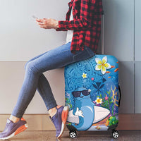 Aloha Hawaiian Monk Seal Luggage Cover Polynesian Tattoo The Ocean and Undersea Vibe LT03 - Polynesian Pride