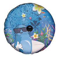 Aloha Hawaiian Monk Seal Spare Tire Cover Polynesian Tattoo The Ocean and Undersea Vibe LT03 - Polynesian Pride