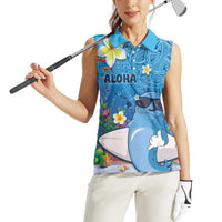 Aloha Hawaiian Monk Seal Women Sleeveless Polo Shirt Polynesian Tattoo The Ocean and Undersea Vibe LT03 - Polynesian Pride