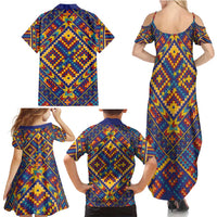 Kolose-Tuvalu Crochet Family Matching Summer Maxi Dress and Hawaiian Shirt with Polynesian and Pacific Tattoos LT03 - Polynesian Pride