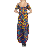 Kolose-Tuvalu Crochet Family Matching Summer Maxi Dress and Hawaiian Shirt with Polynesian and Pacific Tattoos LT03 - Polynesian Pride