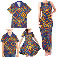 Kolose-Tuvalu Crochet Family Matching Tank Maxi Dress and Hawaiian Shirt with Polynesian and Pacific Tattoos LT03 - Polynesian Pride