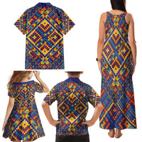 Kolose-Tuvalu Crochet Family Matching Tank Maxi Dress and Hawaiian Shirt with Polynesian and Pacific Tattoos LT03 - Polynesian Pride