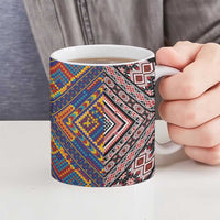 Tuvaluan and New Zealand Culture Ceramic Mug The Art of Kolose and Taniko LT03 - Polynesian Pride