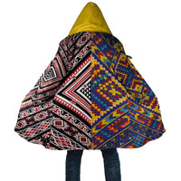 Tuvaluan and New Zealand Culture Cloak The Art of Kolose and Taniko LT03 Unisex Navy - Polynesian Pride