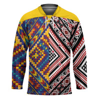Tuvaluan and New Zealand Culture Hockey Jersey The Art of Kolose and Taniko LT03 Unisex Navy - Polynesian Pride