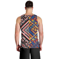 Tuvaluan and New Zealand Culture Men Tank Top The Art of Kolose and Taniko LT03 - Polynesian Pride