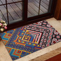 Tuvaluan and New Zealand Culture Rubber Doormat The Art of Kolose and Taniko LT03 - Polynesian Pride