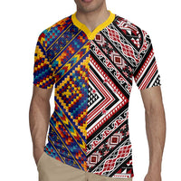 Tuvaluan and New Zealand Culture Rugby Jersey The Art of Kolose and Taniko LT03 - Polynesian Pride
