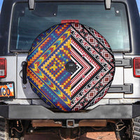 Tuvaluan and New Zealand Culture Spare Tire Cover The Art of Kolose and Taniko LT03 Navy - Polynesian Pride