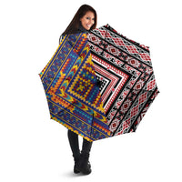 Tuvaluan and New Zealand Culture Umbrella The Art of Kolose and Taniko LT03 - Polynesian Pride