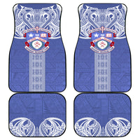 Tonga Apifoou School Car Mats Ngatu and Polynesian Pattern LT03 Blue - Polynesian Pride