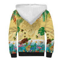 Hawaiian Alohawaii Sherpa Hoodie Tropical Plants and Animals on The Beach LT03 - Polynesian Pride