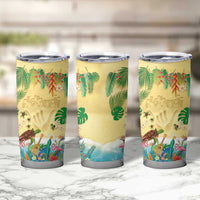 Hawaiian Alohawaii Tumbler Cup Tropical Plants and Animals on The Beach LT03 - Polynesian Pride