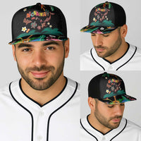 Hawaiian Alohawaii Baseball Net Cap Tribal Sea Animals Tattoo and Tropical Plants - Polynesian Pride