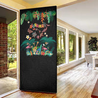 Hawaiian Alohawaii Door Cover Tribal Sea Animals Tattoo and Tropical Plants LT03 - Polynesian Pride