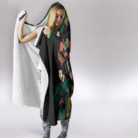 Hawaiian Alohawaii Hooded Blanket Tribal Sea Animals Tattoo and Tropical Plants LT03 - Polynesian Pride