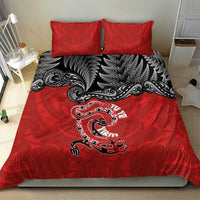 Aotearoa Toitu Te Tiriti Bedding Set Taniwha Tribal Motifs