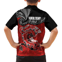 Personalised Aotearoa Toitu Te Tiriti Hawaiian Shirt Taniwha Tribal Motifs LT03 - Polynesian Pride