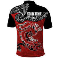 Personalised Aotearoa Toitu Te Tiriti Polo Shirt Taniwha Tribal Motifs LT03 - Polynesian Pride