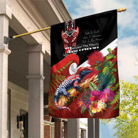 Aotearoa Toitu Te Tiriti Garden Flag Waitangi-Honour The Treaty NZ Tuatara and Plants LT03 House Flag Multicolor - Polynesian Pride