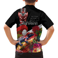 Aotearoa Toitu Te Tiriti Hawaiian Shirt Waitangi-Honour The Treaty NZ Tuatara and Plants LT03 - Polynesian Pride