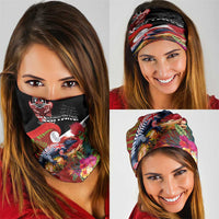 Aotearoa Toitu Te Tiriti Neck Gaiter Waitangi-Honour The Treaty NZ Tuatara and Plants LT03 - Polynesian Pride