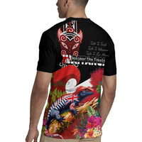 Aotearoa Toitu Te Tiriti Rugby Jersey Waitangi-Honour The Treaty NZ Tuatara and Plants LT03 - Polynesian Pride