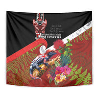 Aotearoa Toitu Te Tiriti Tapestry Waitangi-Honour The Treaty NZ Tuatara and Plants