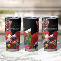 Aotearoa Toitu Te Tiriti Tumbler Cup Waitangi-Honour The Treaty NZ Tuatara and Plants LT03 - Polynesian Pride