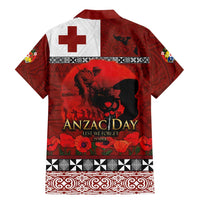 Tonga ANZAC Day Family Matching Mermaid Dress and Hawaiian Shirt Gallipoli Lest We Forget Ngatu Art Tribal LT03 - Polynesian Pride