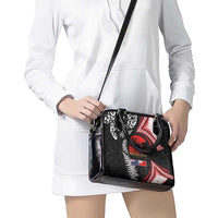 Tonga and New Zealand ANZAC Day Shoulder Handbag Gallipoli Lest We Forget Ngatu Art Tribal and Maori Tattoo with Fern LT03 - Polynesian Pride