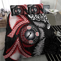 Tonga and New Zealand Together Bedding Set Ngatu Art Tribal Maori Tattoo and Silver Fern LT03 - Polynesian Pride
