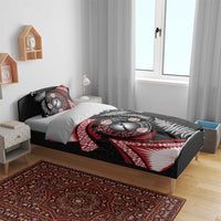 Tonga and New Zealand Together Bedding Set Ngatu Art Tribal Maori Tattoo and Silver Fern LT03 - Polynesian Pride