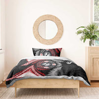 Tonga and New Zealand Together Bedding Set Ngatu Art Tribal Maori Tattoo and Silver Fern LT03 - Polynesian Pride