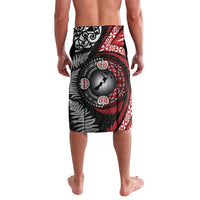 Tonga and New Zealand Together Lavalava Ngatu Art Tribal Maori Tattoo and Silver Fern LT03 - Polynesian Pride