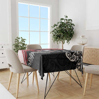 Tonga and New Zealand Together Tablecloth Ngatu Art Tribal Maori Tattoo and Silver Fern LT03 - Polynesian Pride