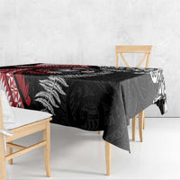 Tonga and New Zealand Together Tablecloth Ngatu Art Tribal Maori Tattoo and Silver Fern LT03 - Polynesian Pride