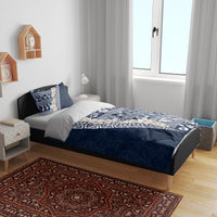 Hawaii Plumeria Tribal Vintage Bedding Set Special Blue
