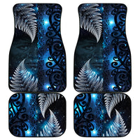 New Zealand Matariki Car Mats The Tribal Maori Face and Silver Fern LT03 - Polynesian Pride