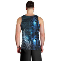 New Zealand Matariki Men Tank Top The Tribal Maori Face and Silver Fern LT03 - Polynesian Pride
