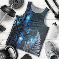 New Zealand Matariki Men Tank Top The Tribal Maori Face and Silver Fern LT03 - Polynesian Pride