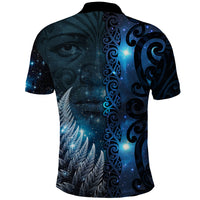 New Zealand Matariki Polo Shirt The Tribal Maori Face and Silver Fern LT03 - Polynesian Pride