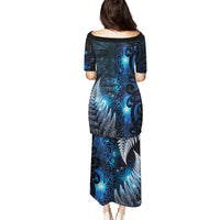 New Zealand Matariki Puletasi The Tribal Maori Face and Silver Fern LT03 - Polynesian Pride