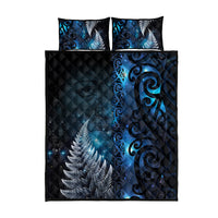 New Zealand Matariki Quilt Bed Set The Tribal Maori Face and Silver Fern LT03 - Polynesian Pride