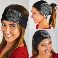 Hawaiian Traditional Tattoos Neck Gaiter Kakau Tribal Tropical Plant Motif Black Color LT03 - Polynesian Pride