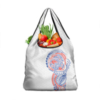 Hawaiian Traditional Tattoos Grocery Bag Kakau Tribal Tropical Plant Motif Hawaii Flag Color Inspired LT03 1-pack One Size Multicolor - Polynesian Pride