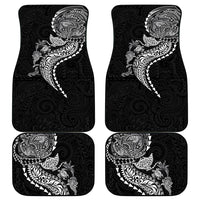 Hawaiian Kakau Tribal Sea Animals Tattoos Car Mats Black Color