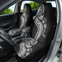 Hawaiian Kakau Tribal Sea Animals Tattoos Car Seat Cover Black Color LT03 - Polynesian Pride